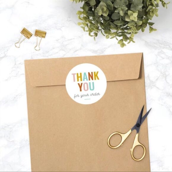 500pcs/roll 1 Inch Round Thank You Stickers For Small Business - Picture 6 of 9